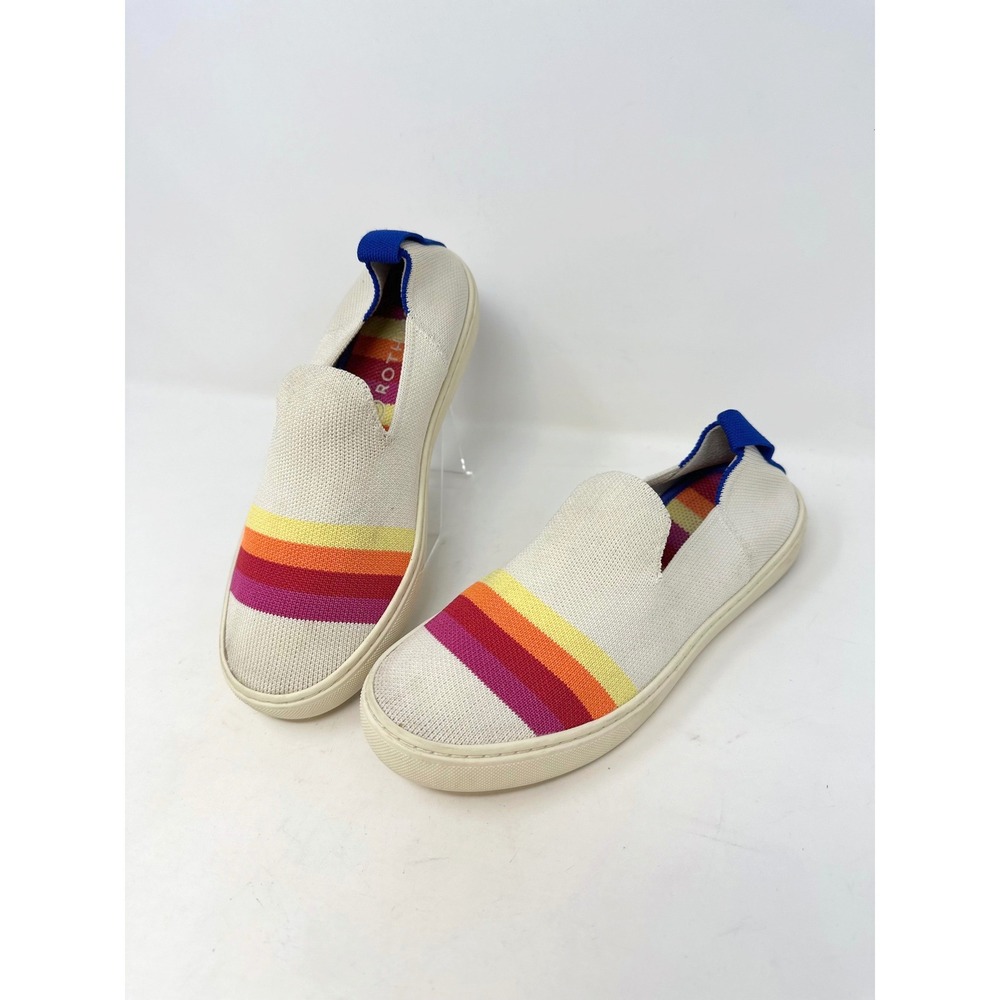 Rothy's The‎ Kids Loafer Cream & Multi Stripe 4